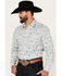 Image #2 - Rough Stock by Panhandle Men's Novelty Print Long Sleeve Snap Western Shirt, Grey, hi-res