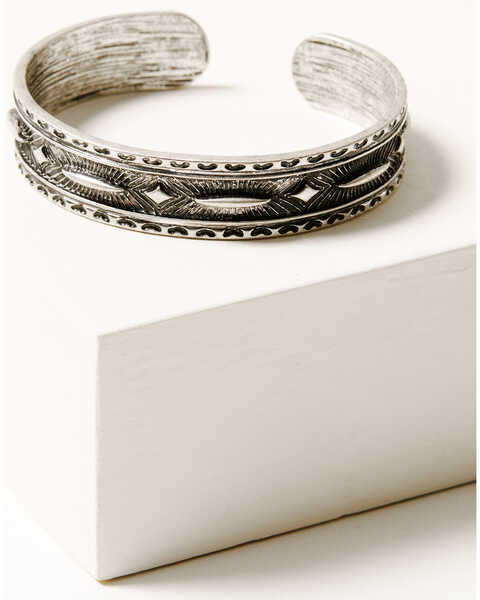 Image #2 - Shyanne Women's 3-piece Silver Cuff Bracelet Set, Silver, hi-res