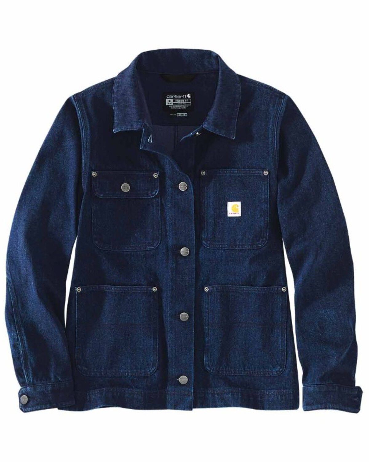 Image #3 - Carhartt Women's Rugged Flex Relaxed Fit Denim Jacket, Blue, hi-res