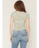 Image #4 - Ash & Violet Women's Floral Print Mesh Short Sleeve Tee, Green, hi-res