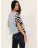 Image #4 - Cleo + Wolf Women's Ashton Mixed Media Short Sleeve Thermal Shirt, Light Blue, hi-res