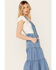 Image #2 - Vibrant Denim Women's Medium Wash Overall Denim Dress, Medium Wash, hi-res