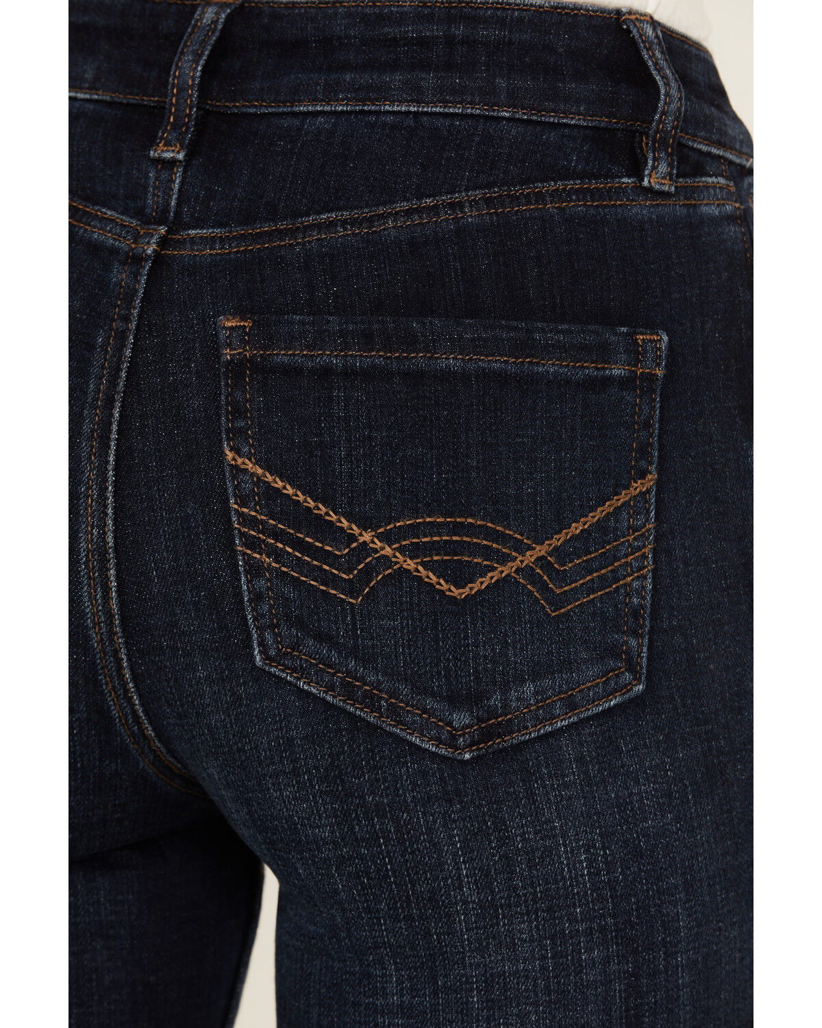Image #4 - Idyllwind Women's Legend High Rise Seamed Bootcut Comfort Stretch Denim Jeans, Dark Wash, hi-res