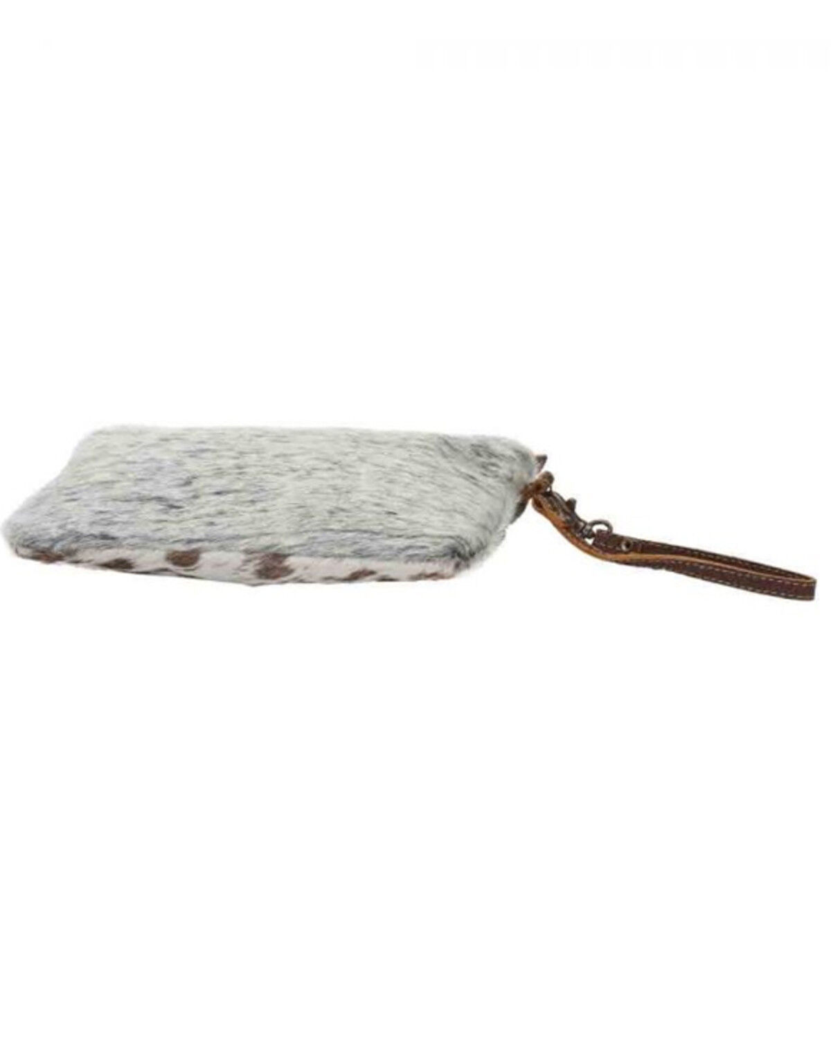 Image #2 - Myra Bag Women's Hair-On Hide Small Pouch Wristlet Bag, Brown, hi-res
