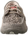 Twisted X Women's Tooled Boat Shoes - Moc Toe, Grey, hi-res