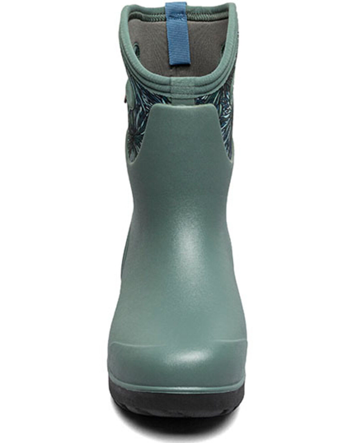Image #4 - Bogs Women's Neo-Classic Mid Firework Floral Rubber Boots - Round Toe, Loden, hi-res