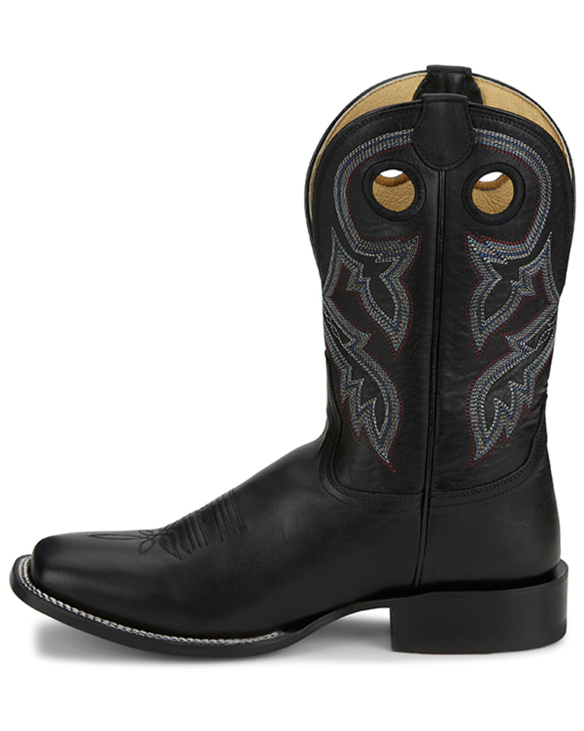 Image #3 - Tony Lama Men's Lars Western Boots - Broad Square Toe, Black, hi-res