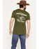 Image #1 - Sendero Provisions Men's Deer Fishers Short Sleeve Graphic T-Shirt, Green, hi-res