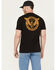Image #1 - Thorogood Men's USA Made Wing and Wheel Short Sleeve Graphic T-Shirt, Black, hi-res