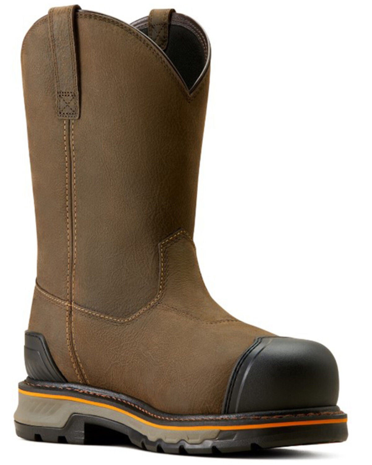 Ariat Men's Stump Jumper BOA Waterproof Work Boots - Composite Toe, Brown, hi-res