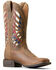 Image #1 - Ariat Women's Longview Performance Western Boots - Broad Square Toe, Brown, hi-res