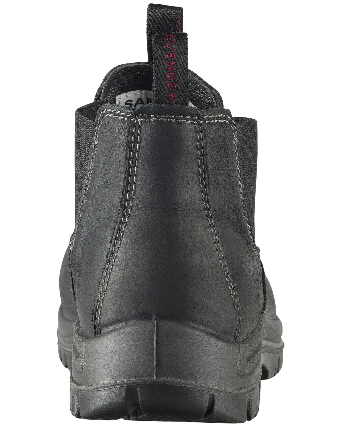 Image #4 - Avenger Men's Foreman Pull On Work Boots - Composite Toe, Black, hi-res