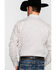 Rock & Roll Denim Men's Crinkle Washed Poplin Print Long Sleeve Western Shirt , Cream, hi-res