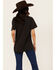 Image #4 - Wrangler Women's Boot Barn Exclusive Cowboy Logo Boyfriend Fit Short Sleeve Graphic Tee, Black, hi-res