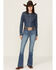 Image #1 - Kimes Ranch Women's Jennifer Medium Wash High Rise Stretch Trouser Jeans, Medium Wash, hi-res