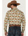 Image #4 - Cody James Men's Rushmore Print Long Sleeve Snap Western Shirt, Turquoise, hi-res