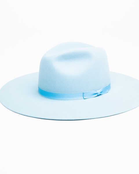 Image #1 - Rodeo King Women's Tracker Felt Western Fashion Hat , Light Blue, hi-res