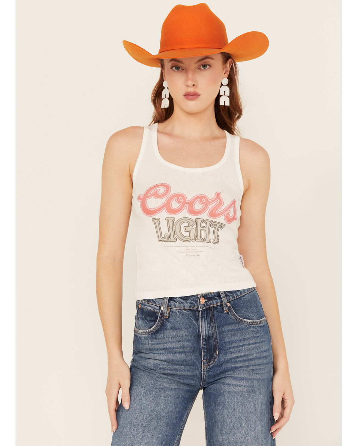 Image #1 - The Laundry Room Women's Coors Neon Light Rhinestone Ribbed Rank, , hi-res