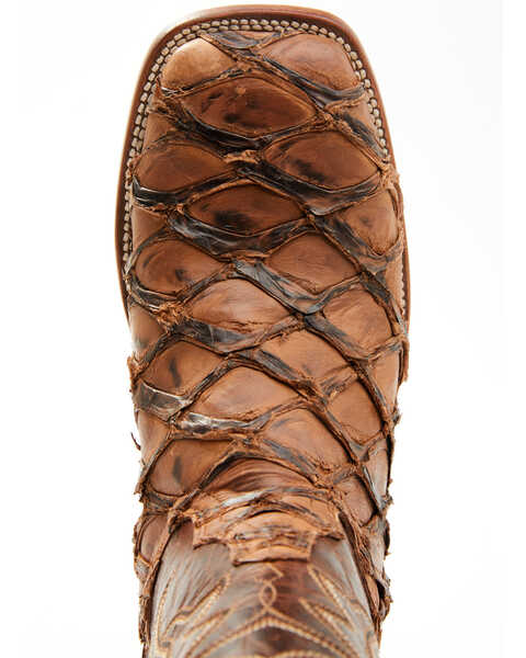 Image #6 - Cody James Men's Pirarucu Exotic Boots - Broad Square Toe, Brown, hi-res