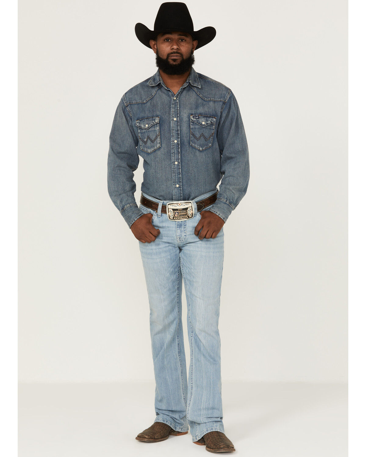 Image #1 - Cody James Men's Omaha Slim Bootcut Jeans, Light Wash, hi-res