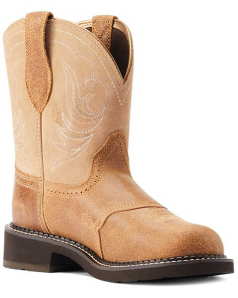 Image #1 - Ariat Women's Fatbaby Heritage Dapper Western Boots - Round Toe , Brown, hi-res