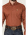 Image #3 - Cinch Men's Long Horn Print Long Sleeve Button-Down Western Shirt, Orange, hi-res