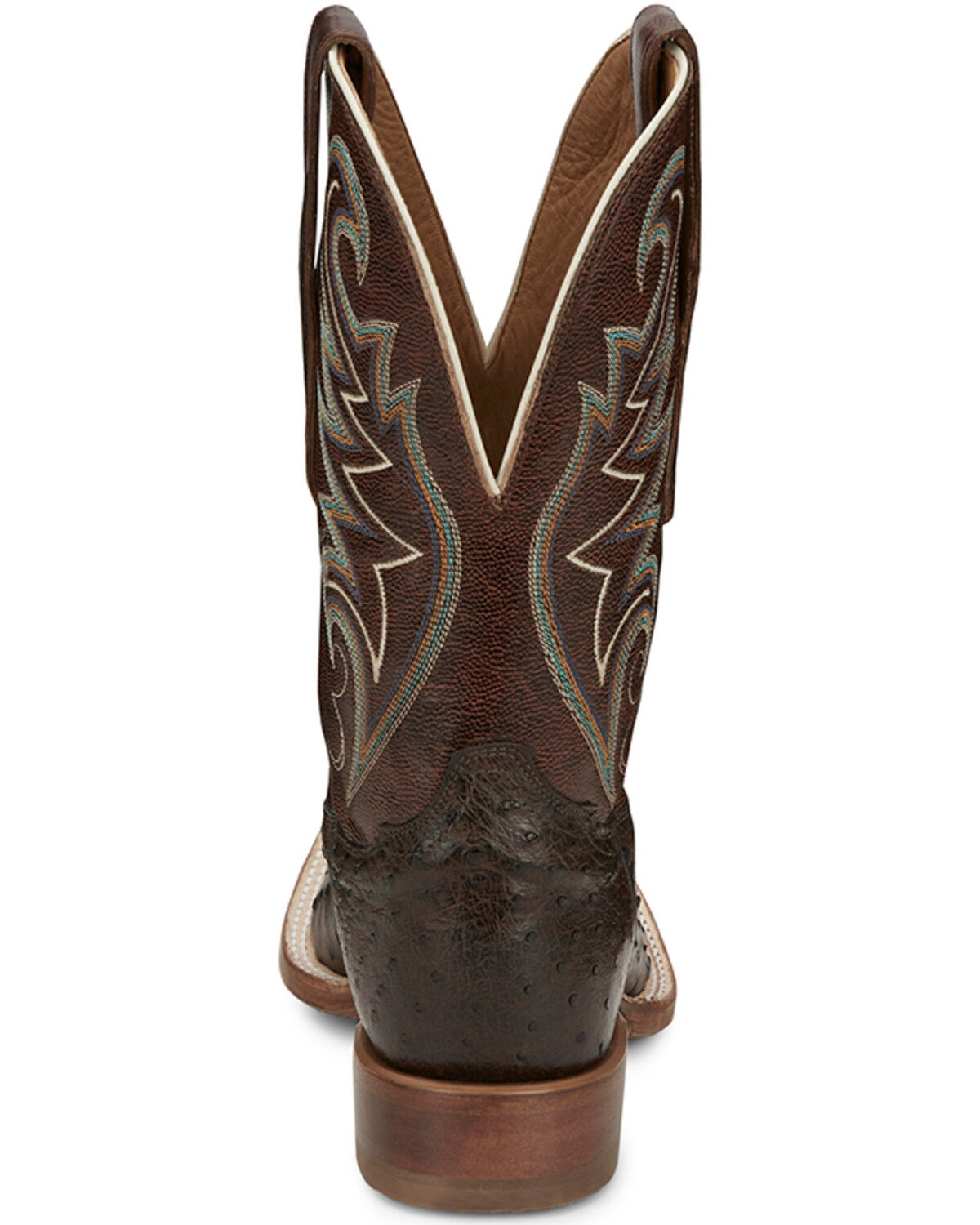 Image #5 - Tony Lama Men's Sienna Exotic Full-Quill Ostrich Western Boots - Broad Square Toe, Brown, hi-res