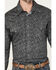 Image #3 - Rock & Roll Denim Men's Paisley Print Long Sleeve Stretch Pearl Snap Western Shirt, Charcoal, hi-res