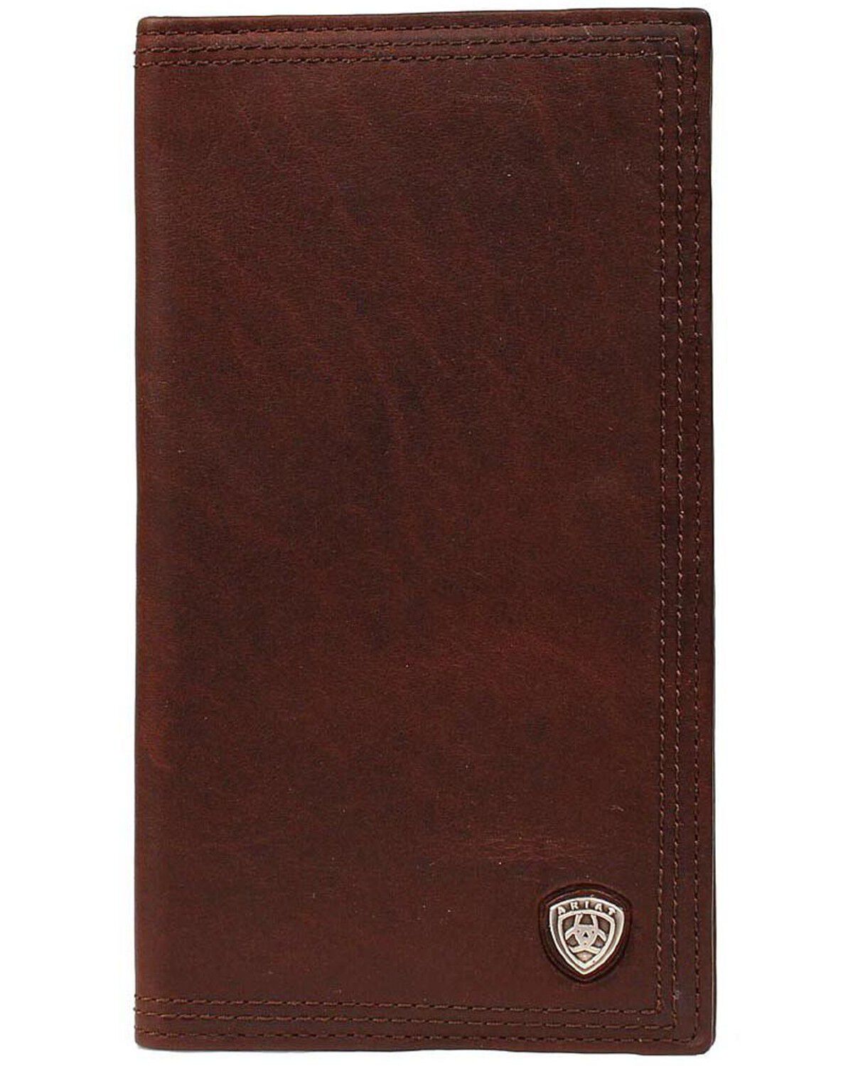 Ariat Logo Concho Rodeo Wallet, Copper, hi-res