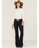 Image #2 - RANK 45® Women's Western Cactus Conversation Print Long Sleeve Button-Down Western Riding Shirt, Ivory, hi-res