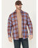 Image #1 - Ariat Men's FR Melrose Plaid Print Long Sleeve Snap Work Shirt - Big, Medium Blue, hi-res