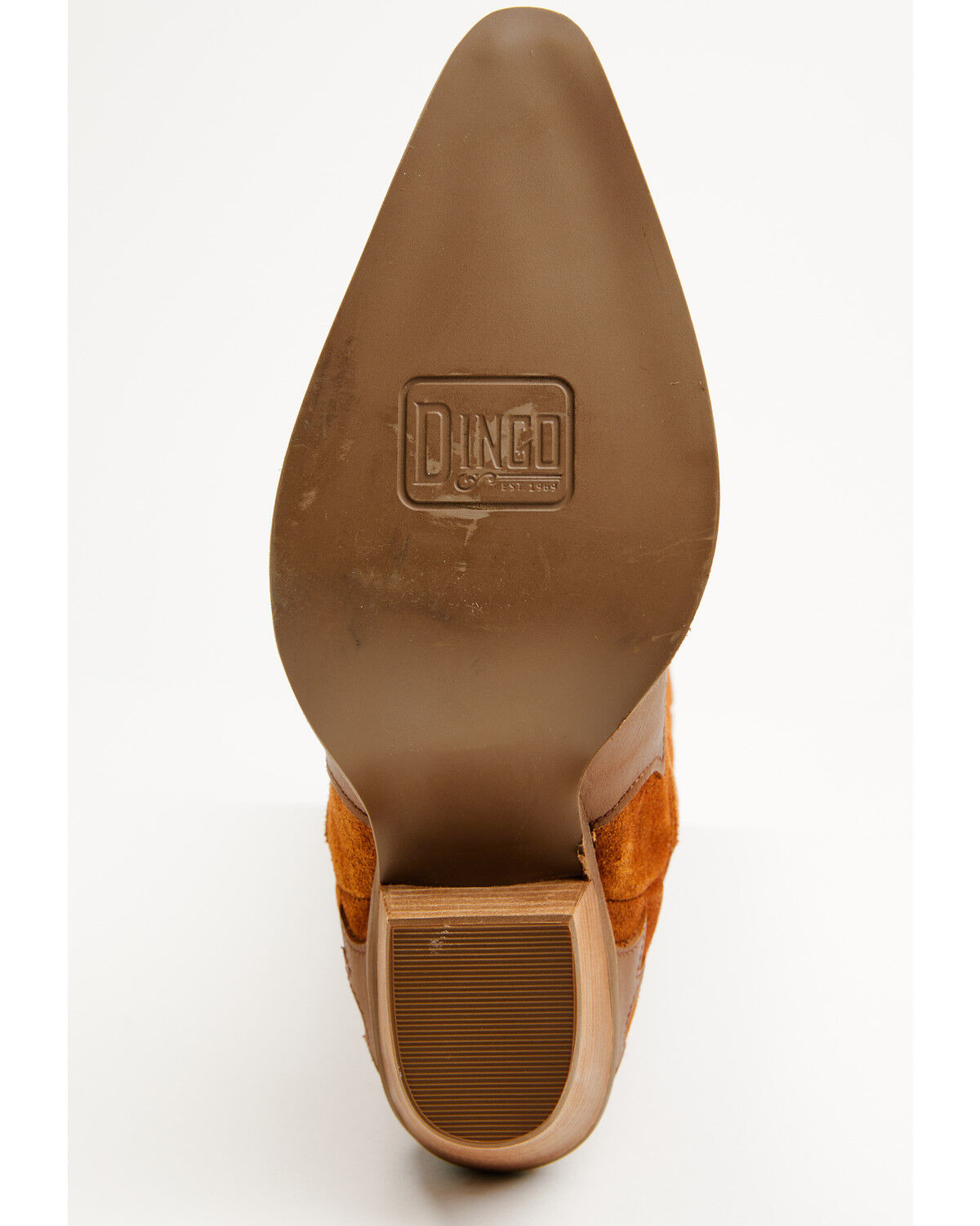 Image #7 - Dingo Women's Drama Queen Suede Tall Boots - Snip Toe, Camel, hi-res