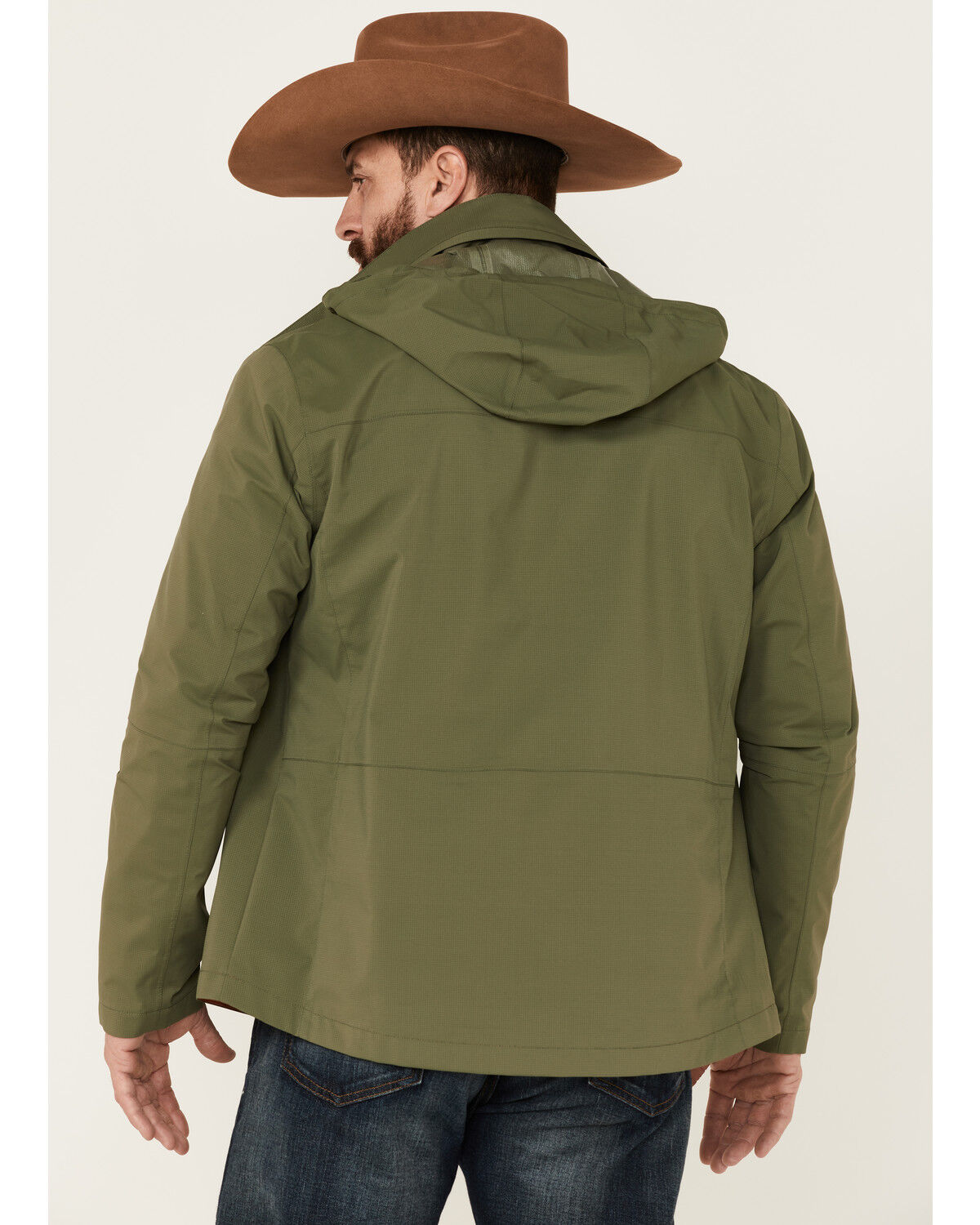 Image #4 - Pendleton Men's Solid Outdoorsman Zip-Front Wind Breaker Jacket, Olive, hi-res