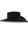 Image #2 - Rodeo King Brick 5X Felt Cowboy Hat, Black, hi-res