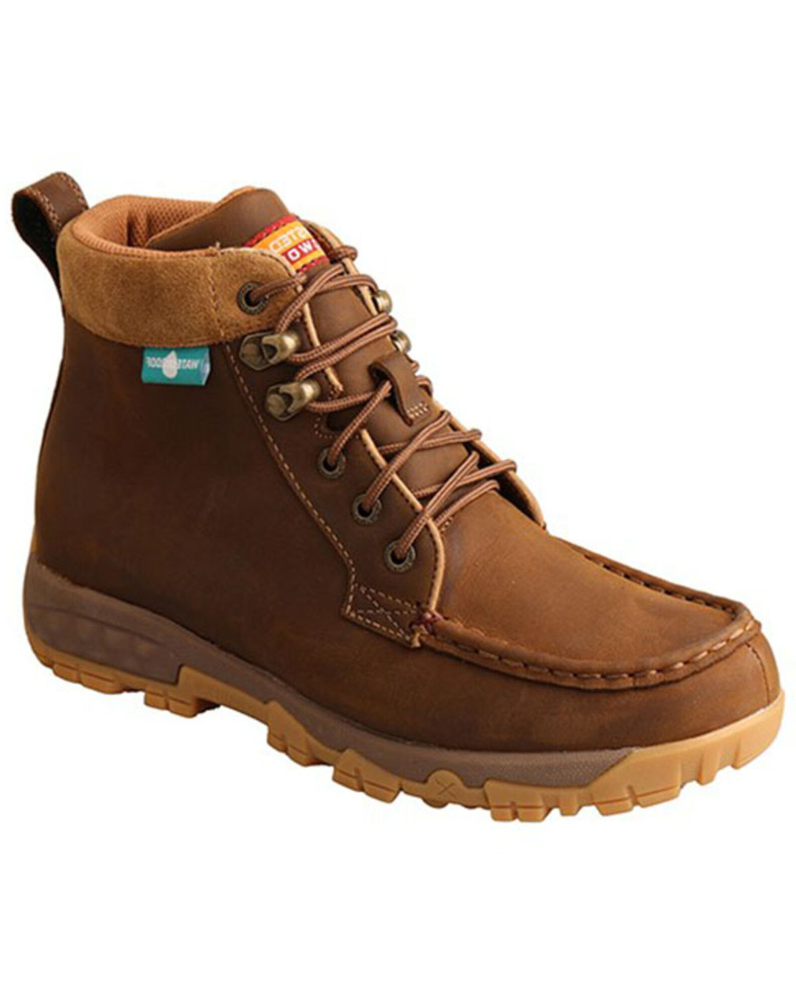 Twisted X Women s Saddle Lace Up Work Boots Soft Toe Country