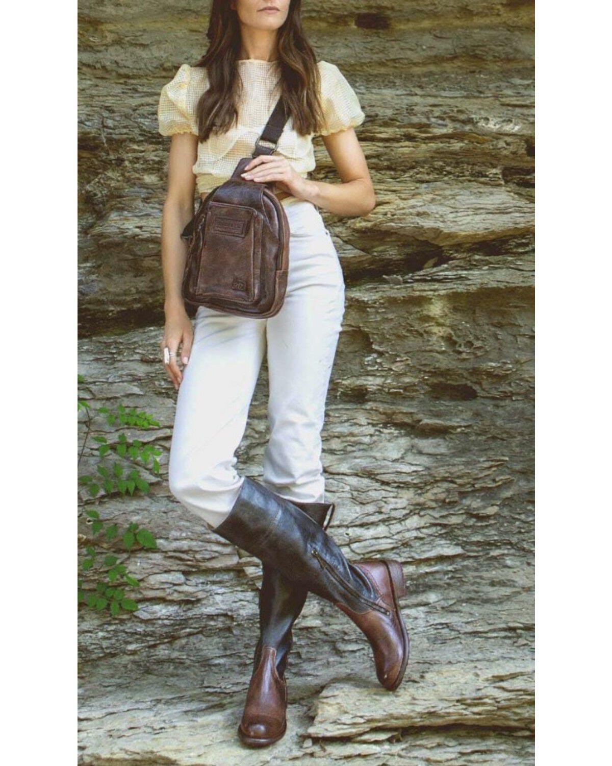 Image #5 - Bed Stu Women's Beau Sling Bag, Mahogany, hi-res
