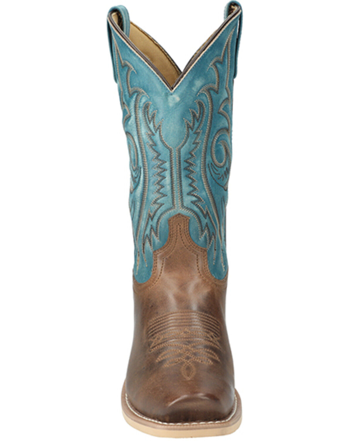 Image #4 - Smoky Mountain Men's Santa Fe Western Boots - Square Toe, Multi, hi-res