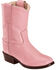 Old West Toddler Girls' Western Boots - Round Toe, Pink, hi-res