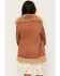 Image #4 - Shyanne Girls' Highland Reversible Faux Suede Sherpa Jacket, Rose, hi-res