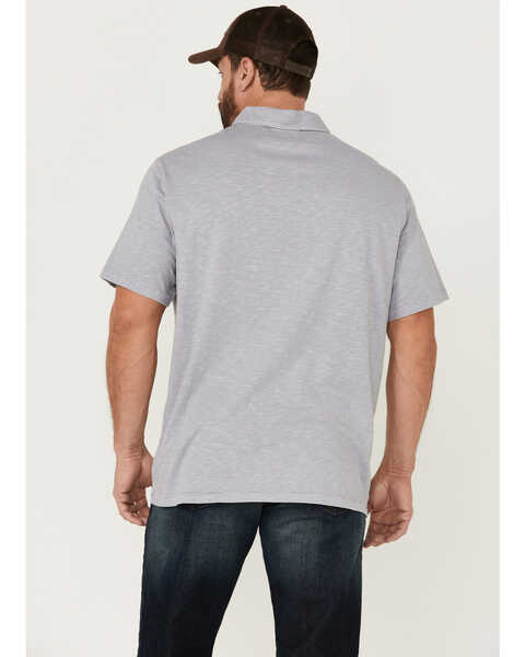 Image #4 - Brothers and Sons Men's Solid Slub Short Sleeve Polo Shirt , Light Grey, hi-res