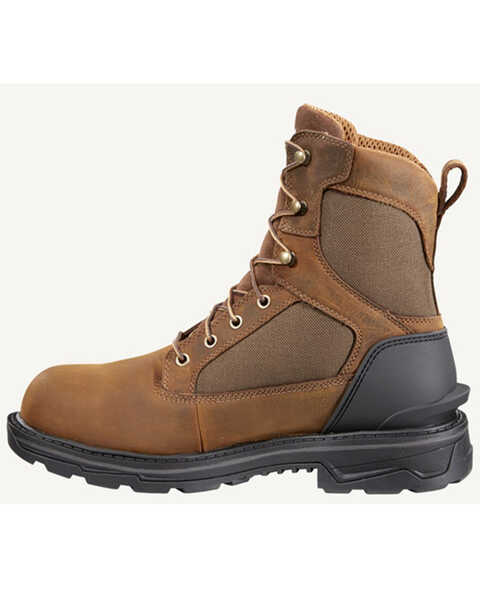 Image #3 - Carhartt Men's Ironwood 8" Work Boot- Soft Toe, Brown, hi-res