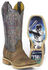 Image #1 - Tin Haul Men's Slugger Western Boots - Broad Square Toe, Tan, hi-res
