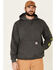 Image #1 - Carhartt Men's Loose Fit Midweight Logo Sleeve Graphic Hooded Sweatshirt - Big & Tall, Medium Grey, hi-res