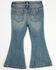 Image #4 - Shyanne Toddler Girls' Amber Dark Wash Embroidered Lacey Flare Stretch Denim Jeans, Dark Wash, hi-res