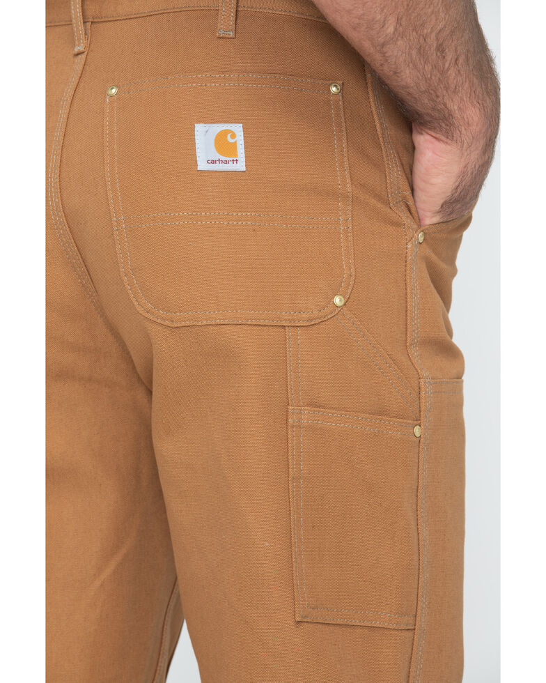 Carhartt Double Duck Dungaree Fit Khaki Work Jeans - Big, Brown, hi-res
