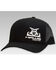 Image #1 - RopeSmart Men's Hawg Gear Embroidered Mesh-Back Ball Cap , Black, hi-res