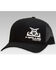 Image #1 - RopeSmart Men's Hawg Gear Embroidered Mesh-Back Ball Cap, Black, hi-res
