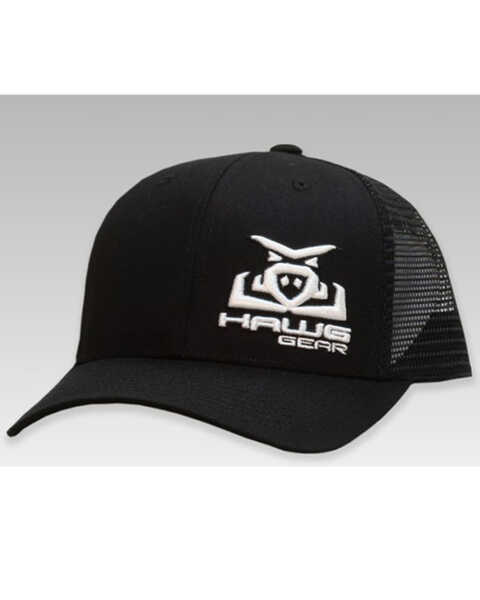 RopeSmart Men's Black Hawg Gear Embroidered Mesh-Back Ball Cap , Black, hi-res