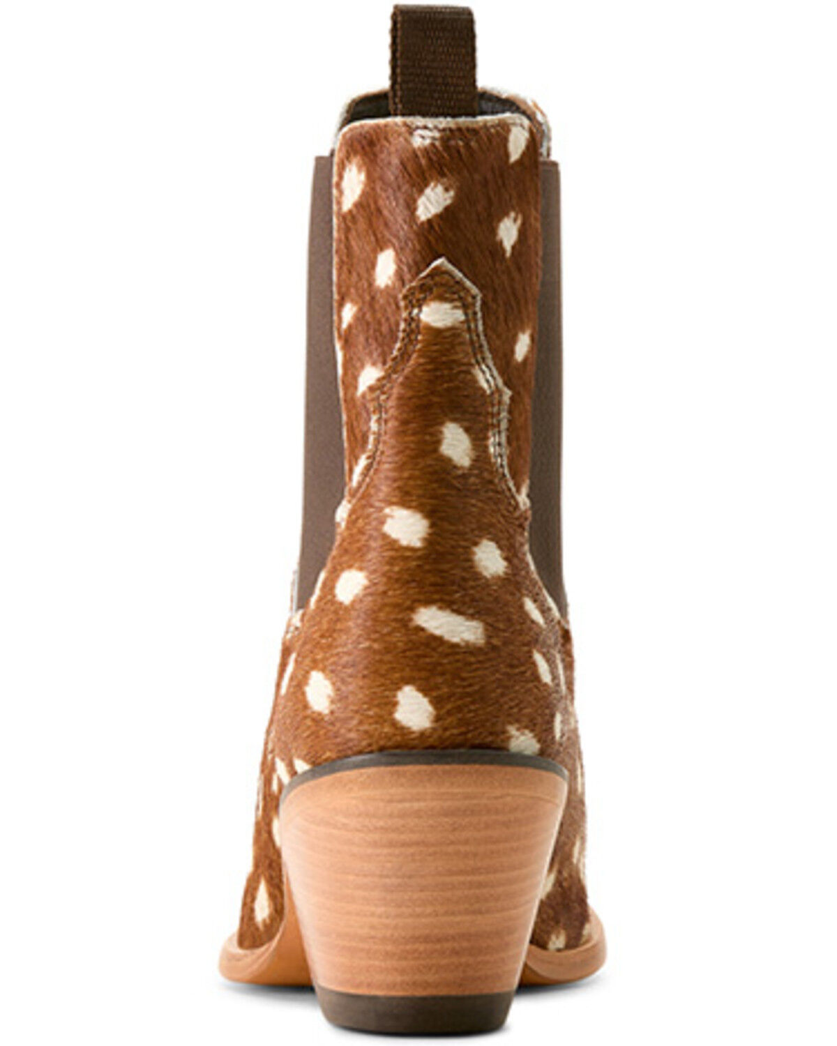 Image #3 - Ariat Women's Shiloh Hairon Deer Print Booties - Round Toe, Brown, hi-res