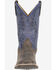 Image #3 - Old West Little Boys' Harrison Western Boots - Broad Square Toe, Blue, hi-res
